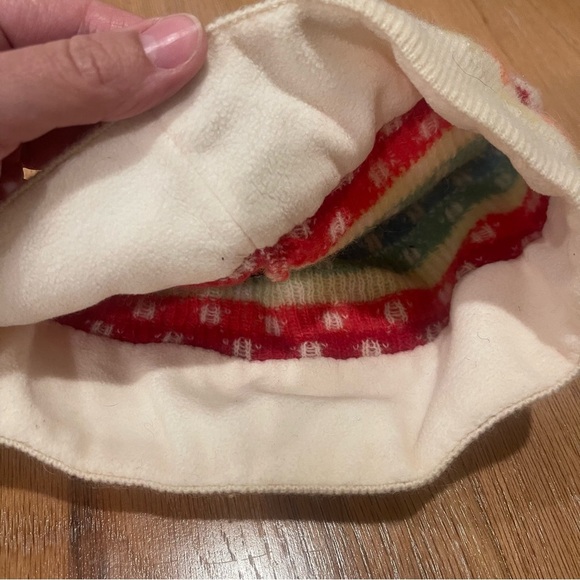 Vintage Y2K Gap Beanie Women’s OS Colorful Stars Rainbow Lambswool Angora Rabbit - Picture 4 of 7